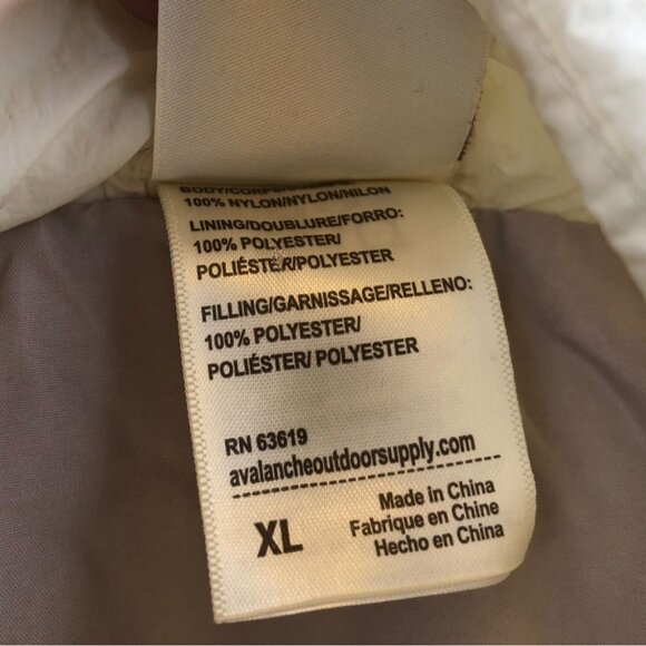 Avalanche Womens Quilted Jacket Size XL Full Zip Insulated Stand Collar Winter - Picture 7 of 14